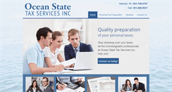 Desktop Screenshot of oceanstatetaxservices.com
